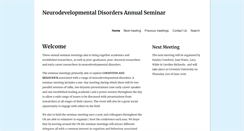 Desktop Screenshot of neurodevelopmentaldisorders-seminarseries.co.uk